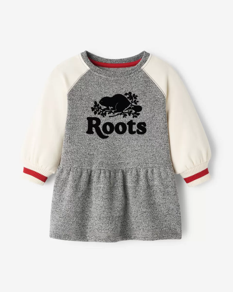 Roots Baby Cabin Cozy Dress GREY OAT PEPPER Outlet