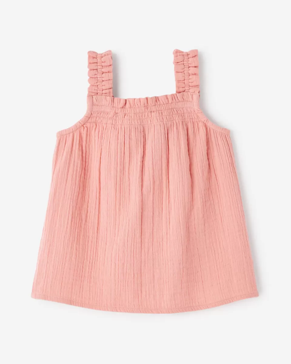 Roots Baby Crinkle Smocked Dress MAUVEGLOW Clearance