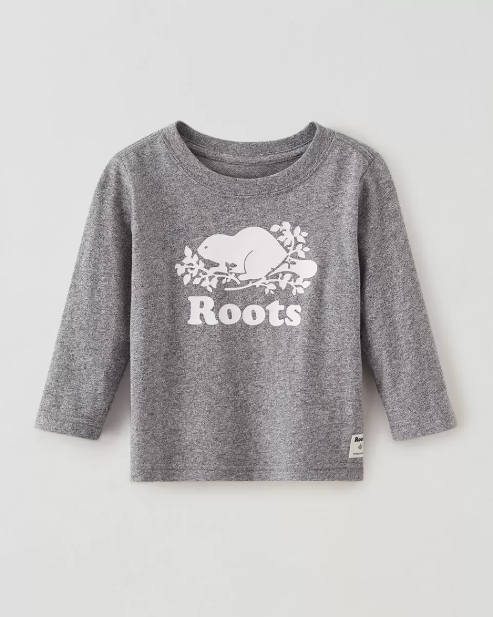 Roots Baby Original Cooper Beaver T-Shirt SALT & PEPPER Store