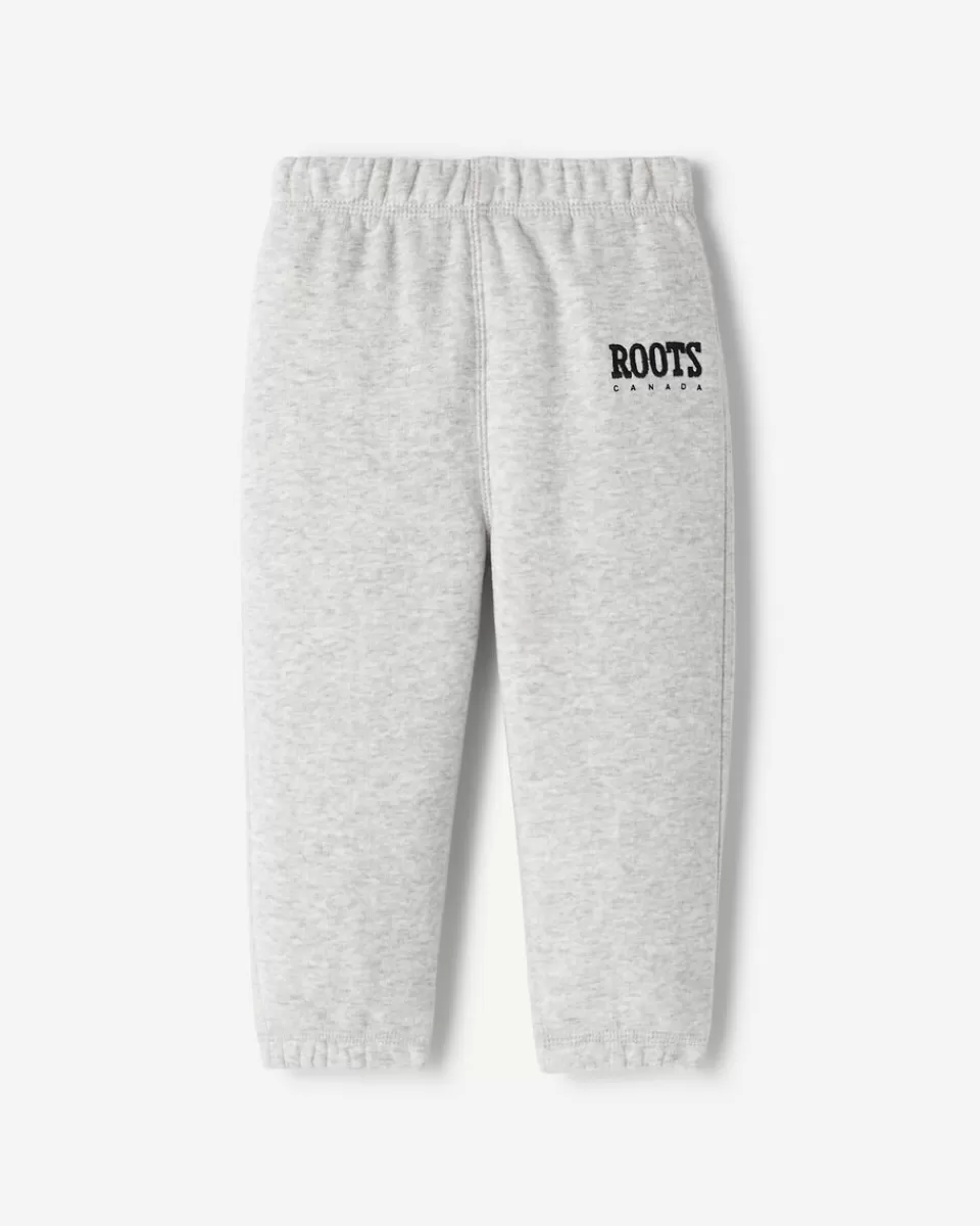 Roots Baby Plaid Applique Sweatpant ATHLETIC GREY MIX Shop