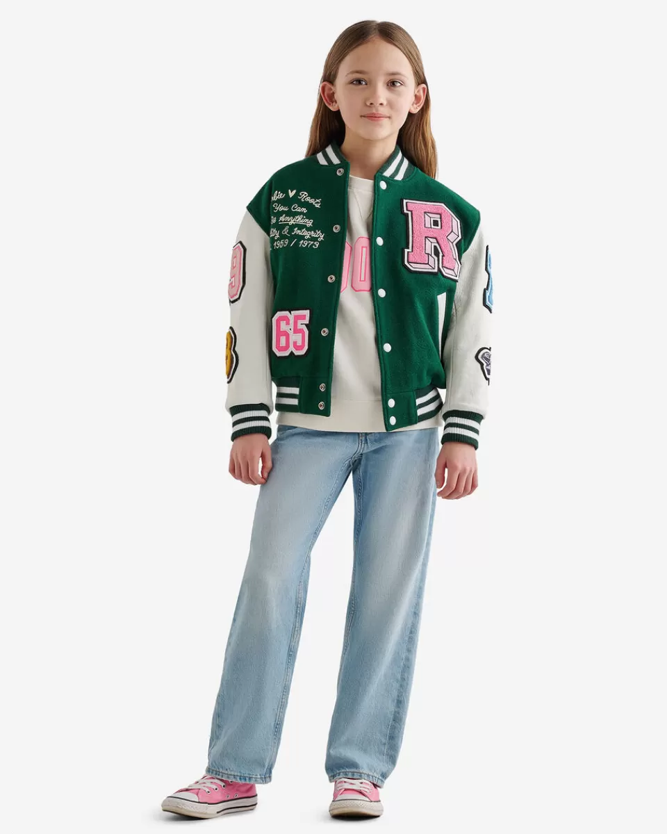 Roots Barbie™ X Kids 65 Varsity Jacket PINE GROVE New