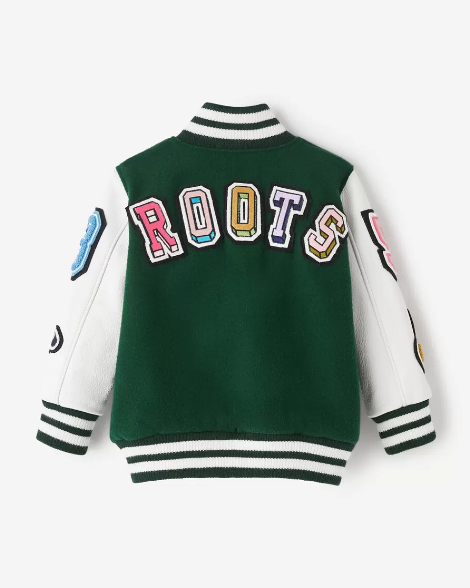 Roots Barbie™ X Toddler 65 Varsity Jacket PINE GROVE Cheap