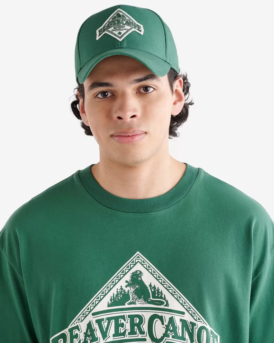 Roots Beaver Canoe Baseball Cap FOREST GREEN Store