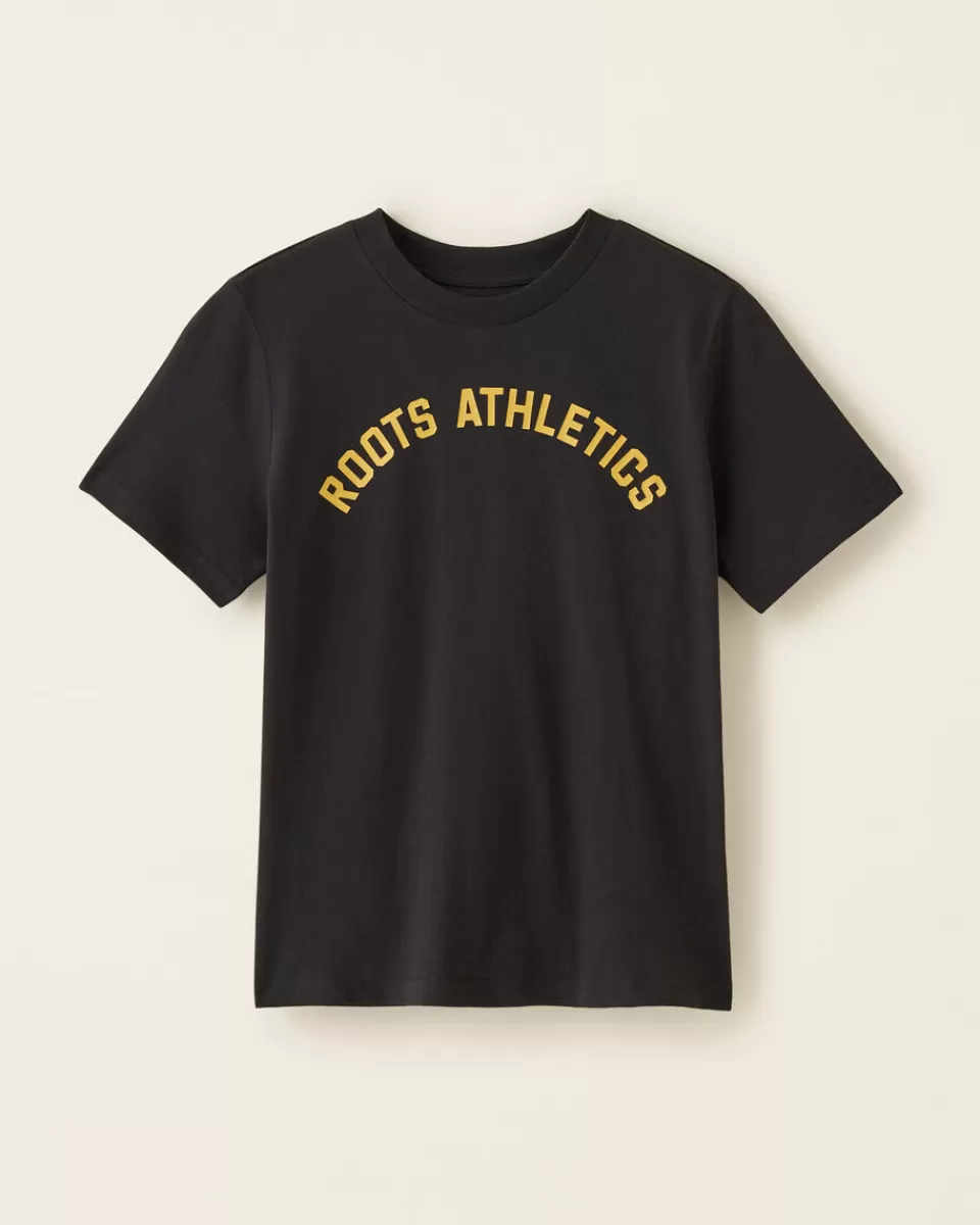 Roots Boys Athletics T-Shirt BLACK Cheap