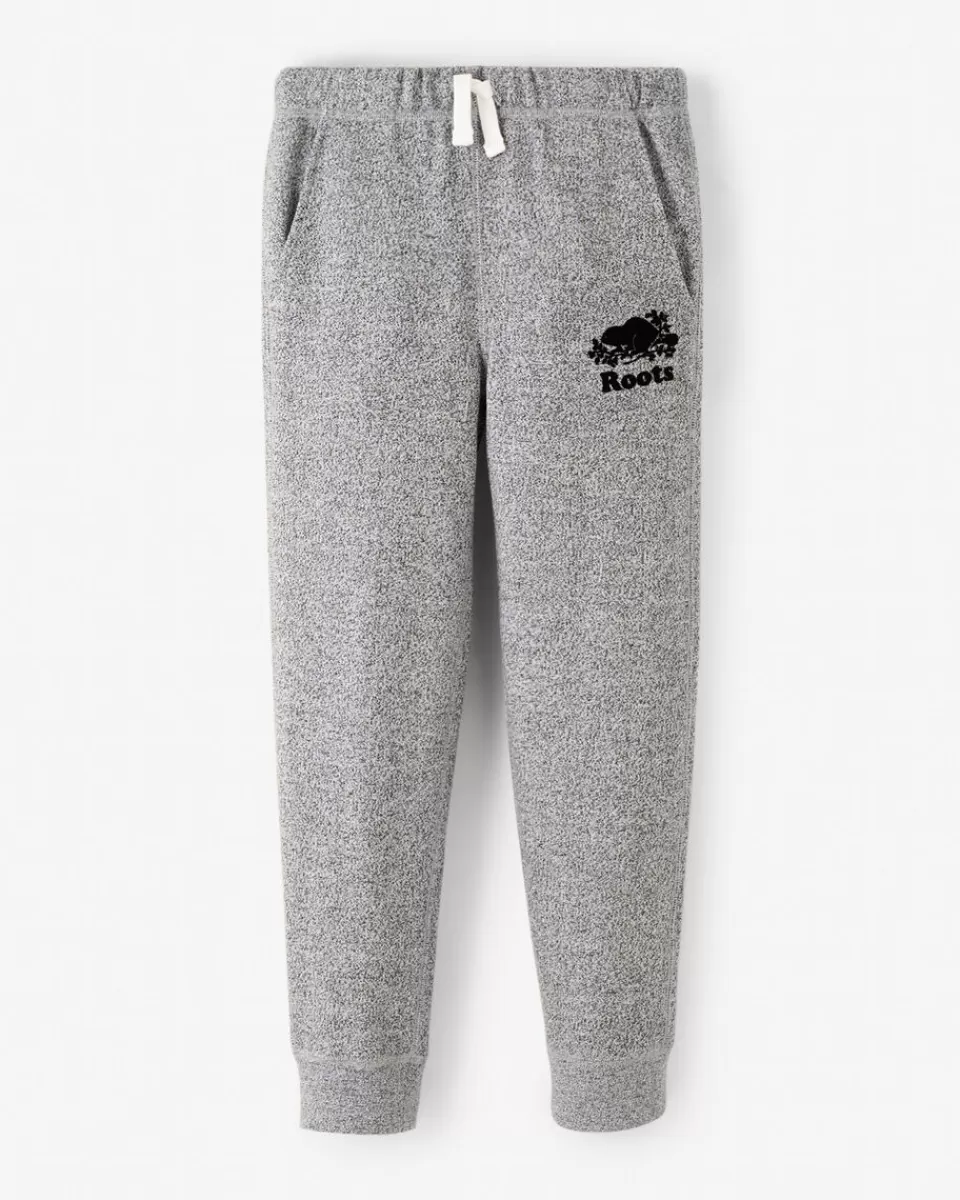 Roots Boys Organic Park Slim Sweatpant SALT & PEPPER Discount