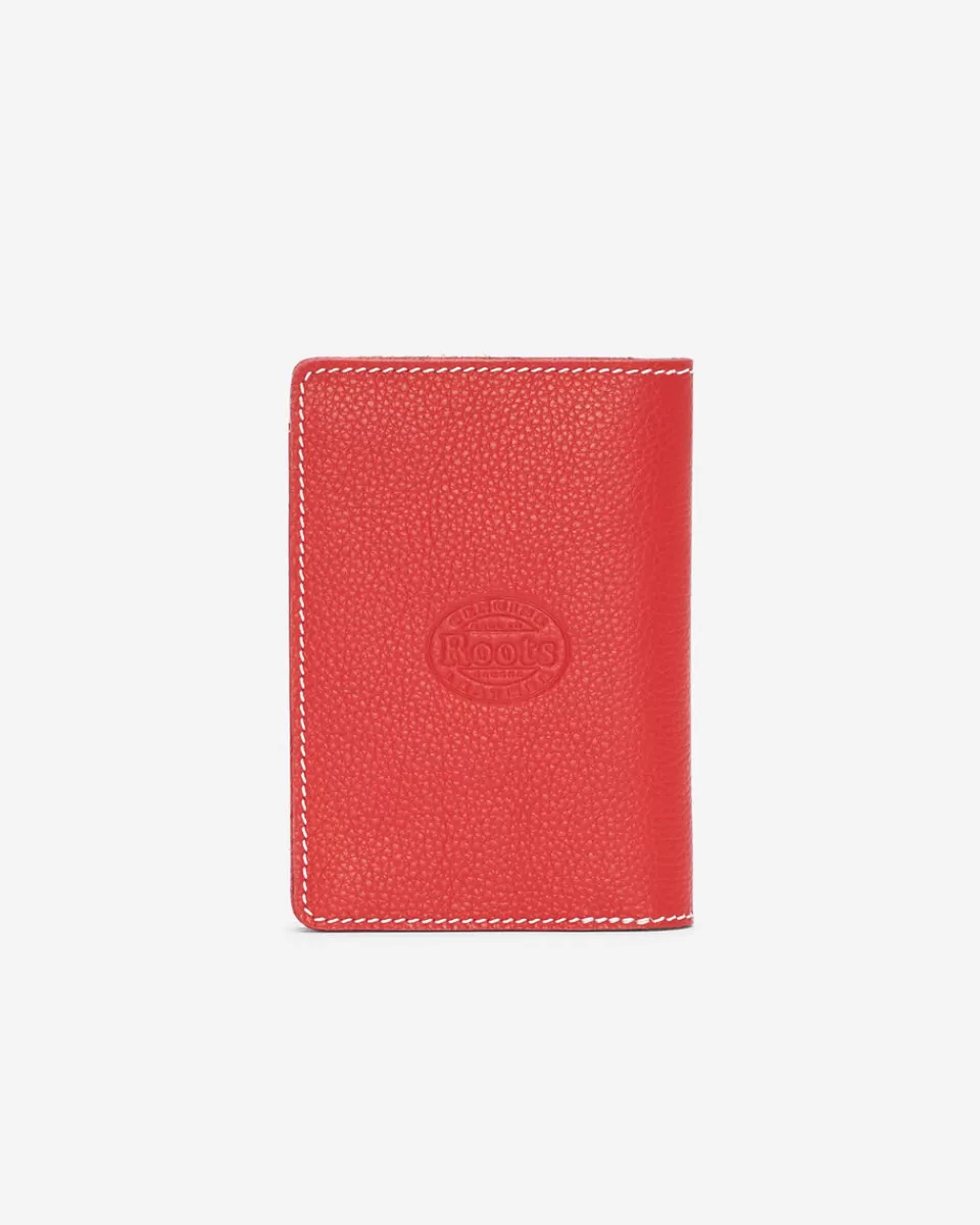 Roots Canada 24 Passport Card Cover RACING RED Clearance