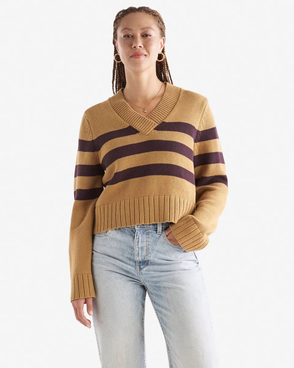 Roots Cape Breton V-Neck Sweater Outlet