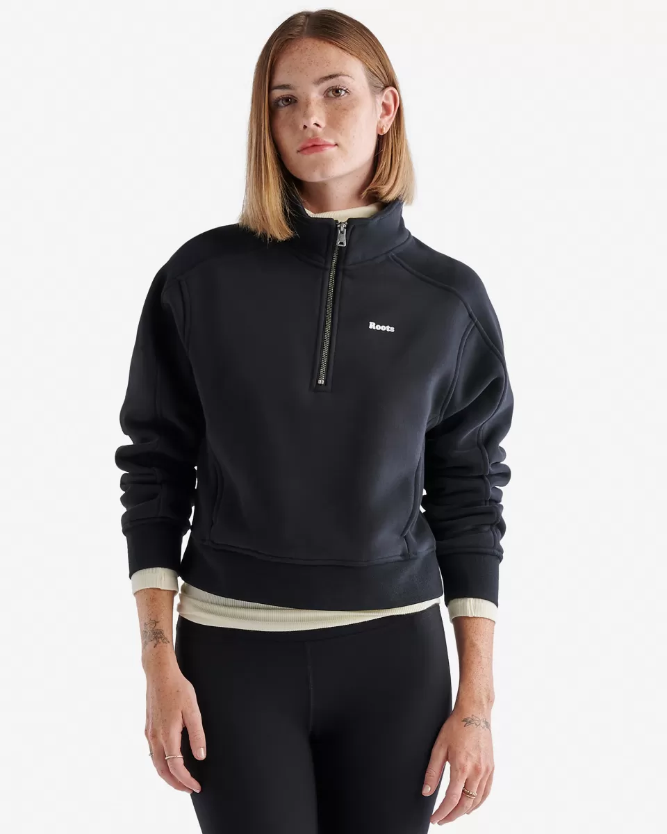 Roots Cloud Fleece Half Zip Sweatshirt Online