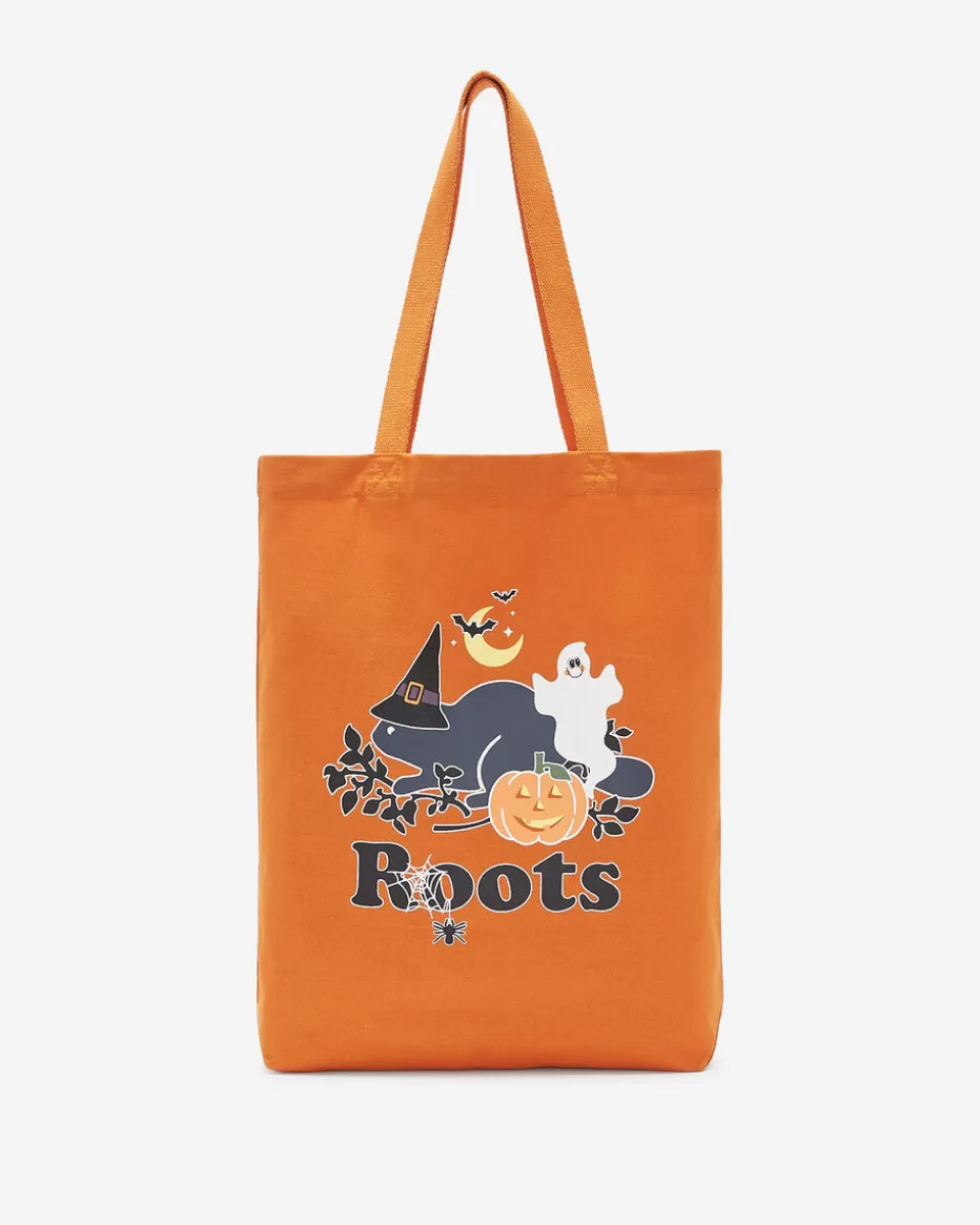 Roots Cooper Halloween Tote BURNT ORANGE Sale