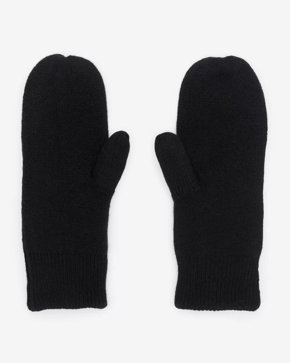 Roots Cozy Knit Mitten BLACK Cheap