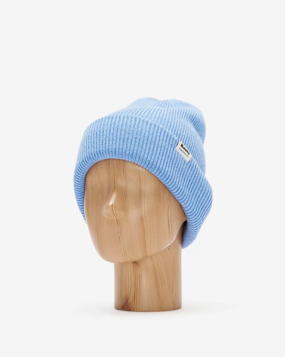 Roots Cozy Knit Toque BLISSFUL BLUE MIX Clearance