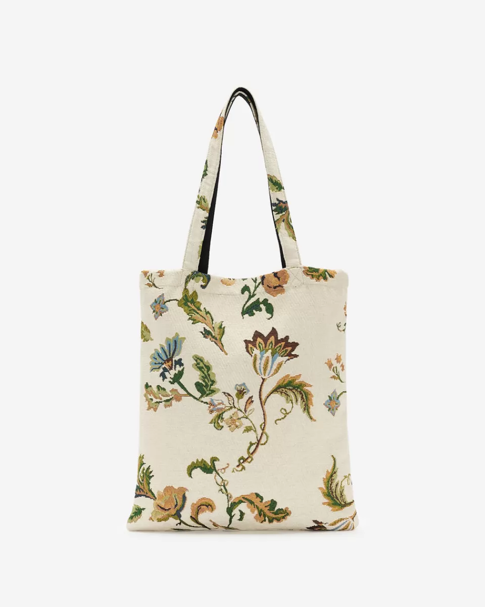 Roots Dinner Club Jacquard Tote SNOWDRIFT WHITE Store