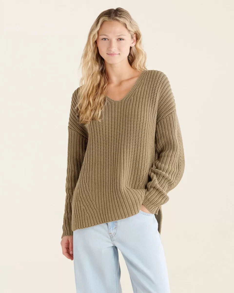 Roots Elora V-Neck Sweater Cheap