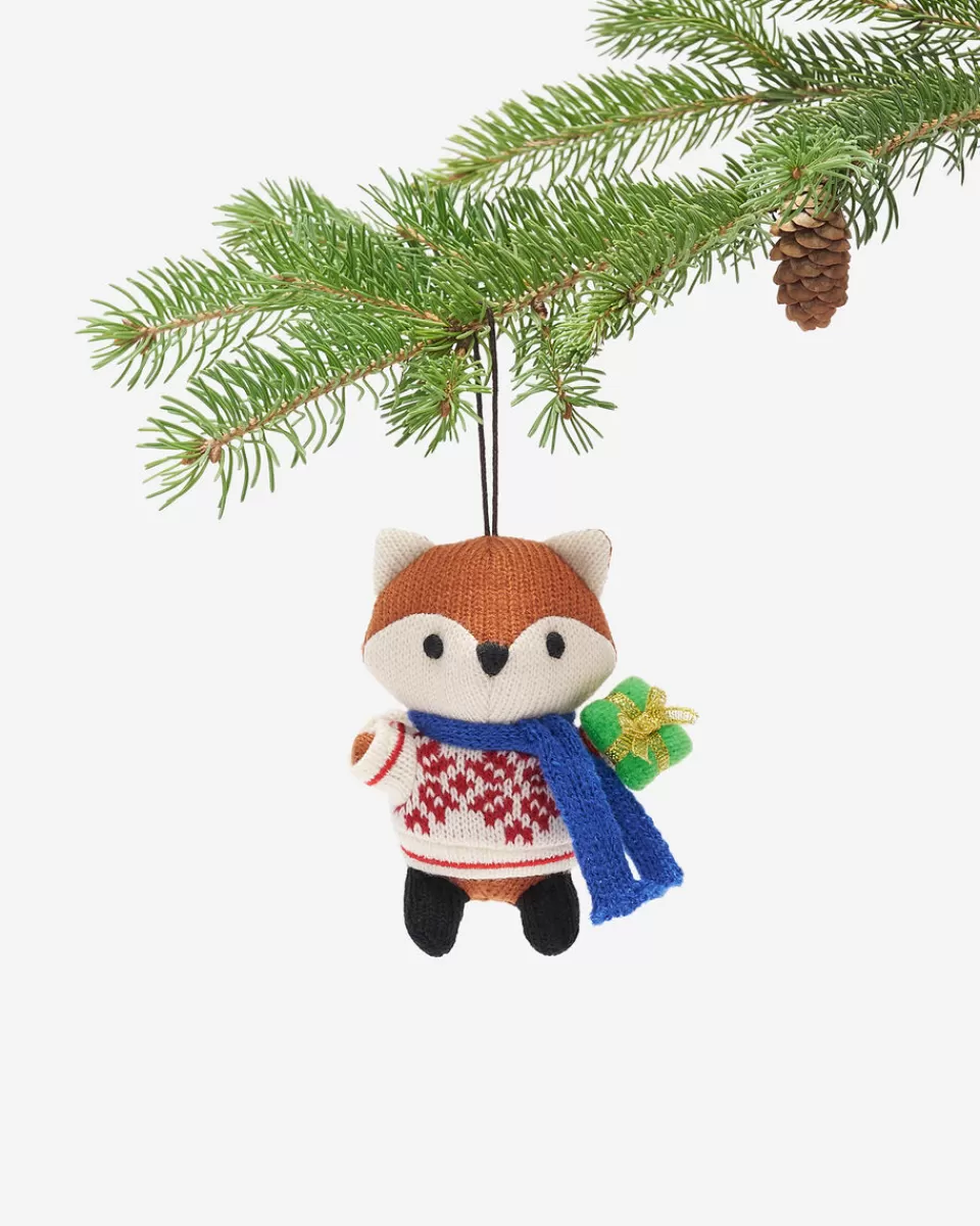 Roots Fair Isle Fox Ornament MULTI Cheap