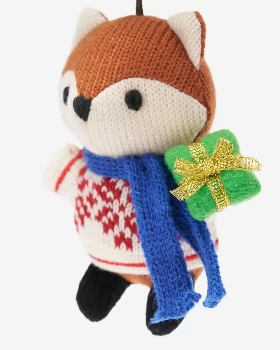 Roots Fair Isle Fox Ornament MULTI Cheap