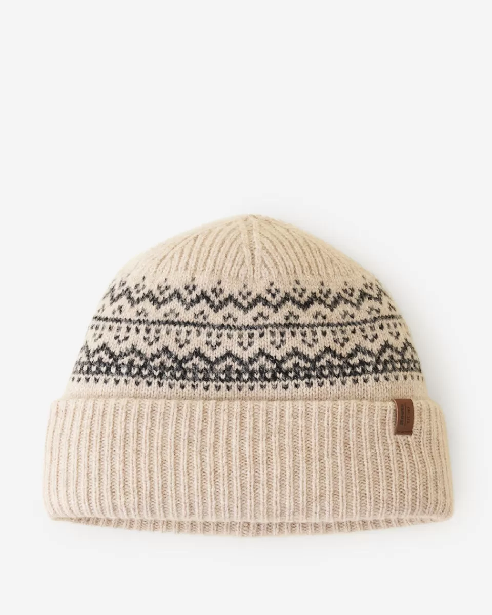 Roots Fair Isle Wool Toque CABIN BEIGE MIX Clearance