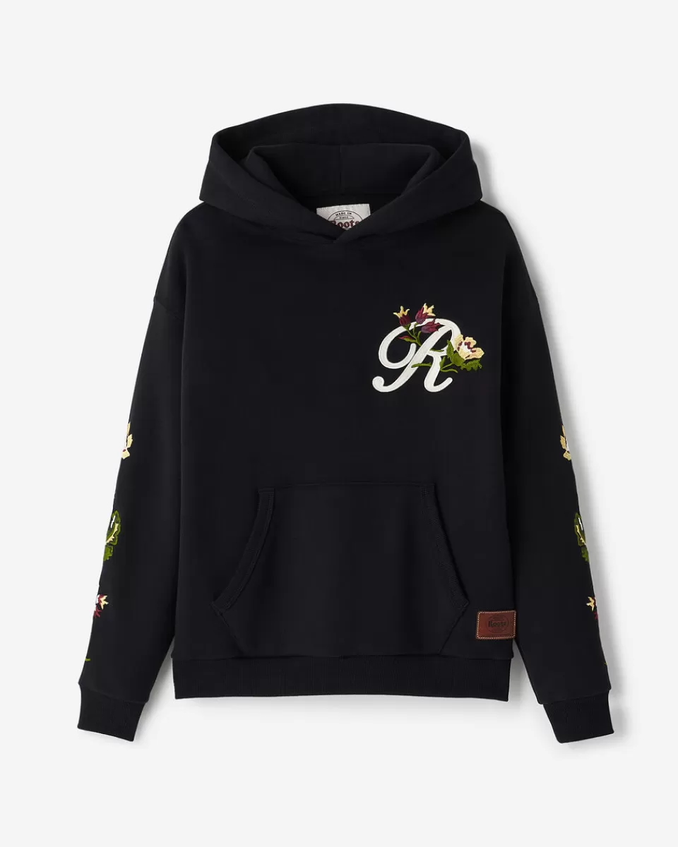 Roots Floral Studio Hoodie BLACK Hot