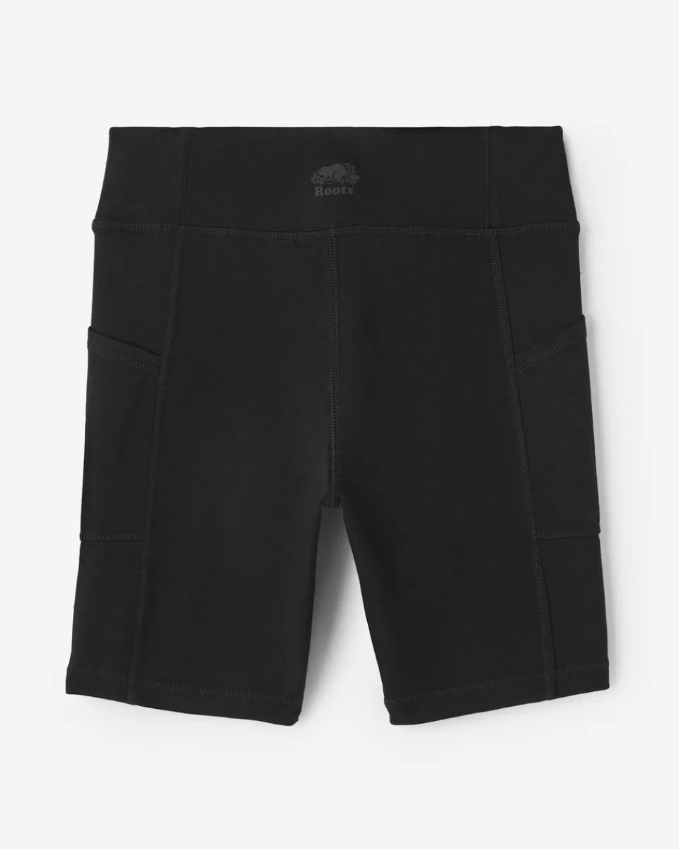 Roots Girls Active Pocket Bike Short Flash Sale