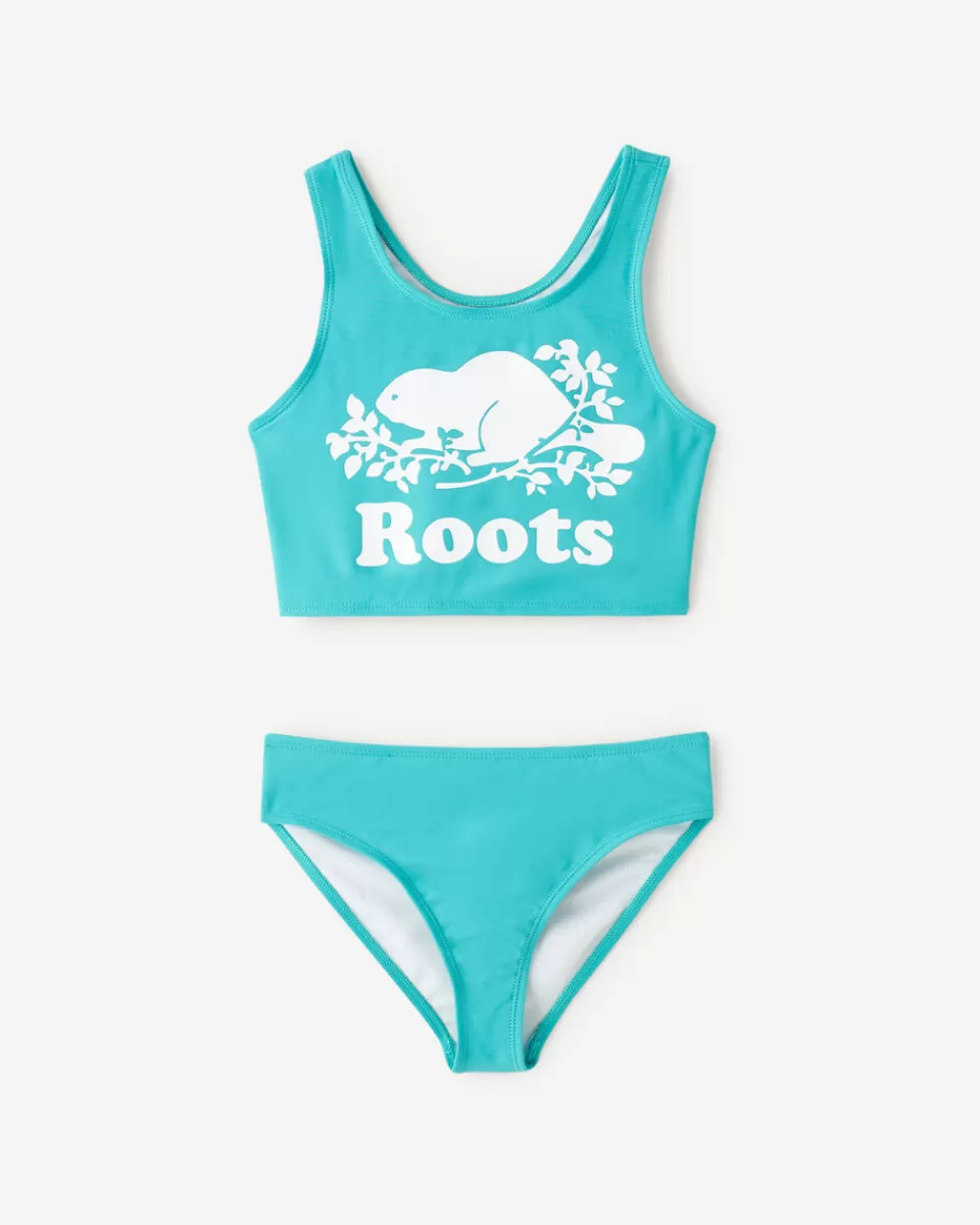 Roots Girls Cooper Two Piece Swimsuit Outlet