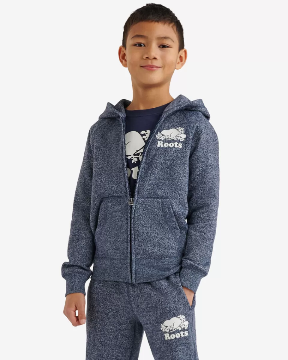 Roots Kids Organic Original Full Zip Hoodie NAVY BLAZER PEPPER Cheap