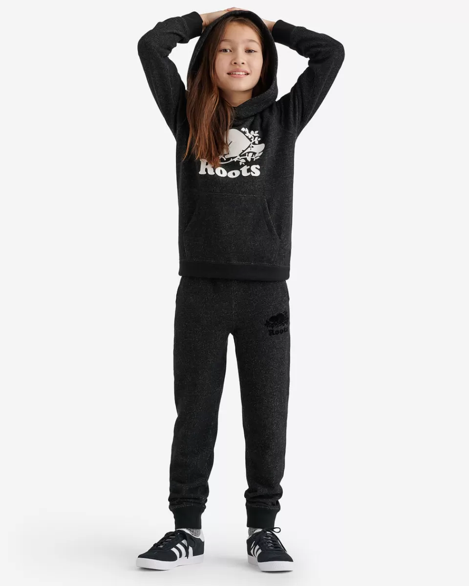 Roots Kids Organic Original Kanga Hoodie BLACK PEPPER New