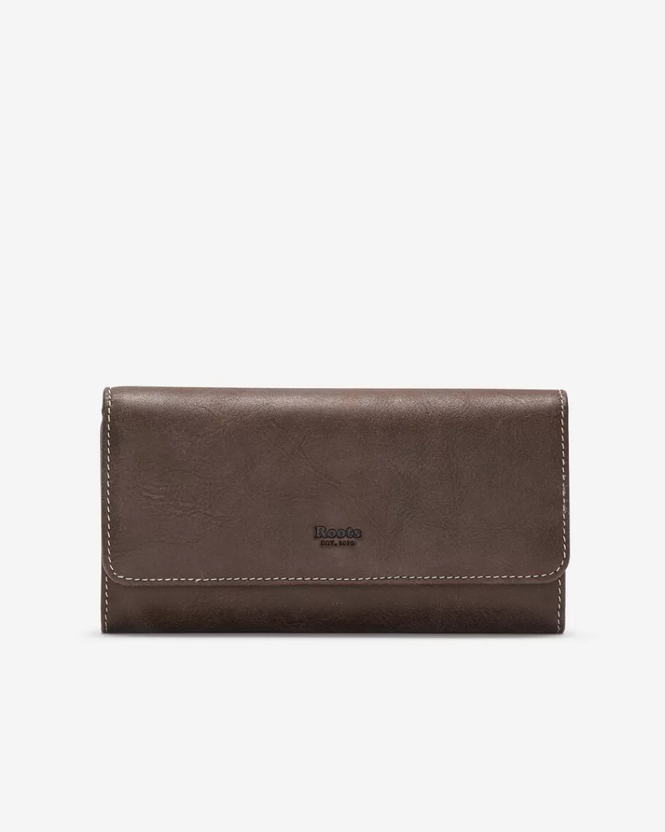 Roots Large Chequebook Clutch Tribe Best Sale