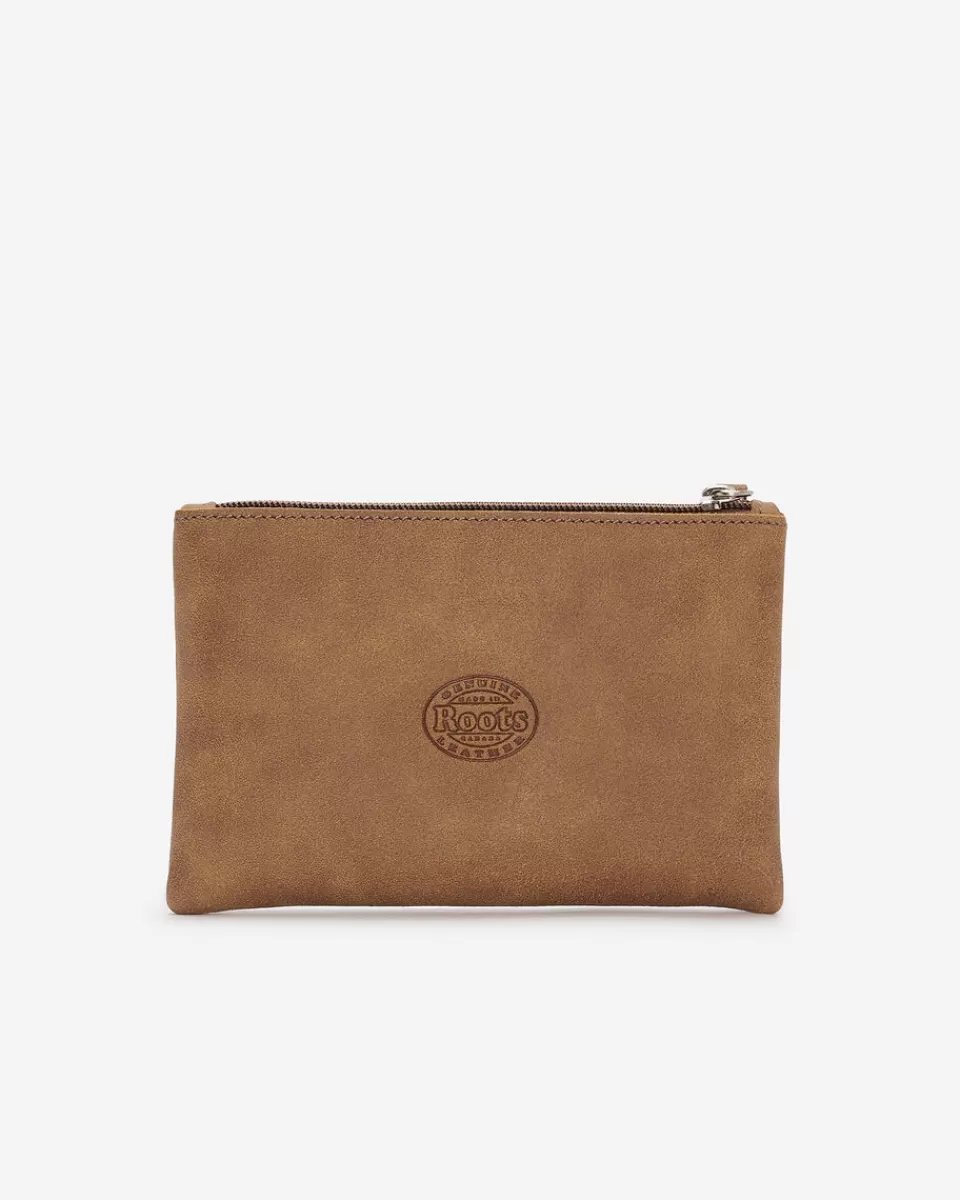 Roots Large Zip Pouch Tribe NATURAL Discount