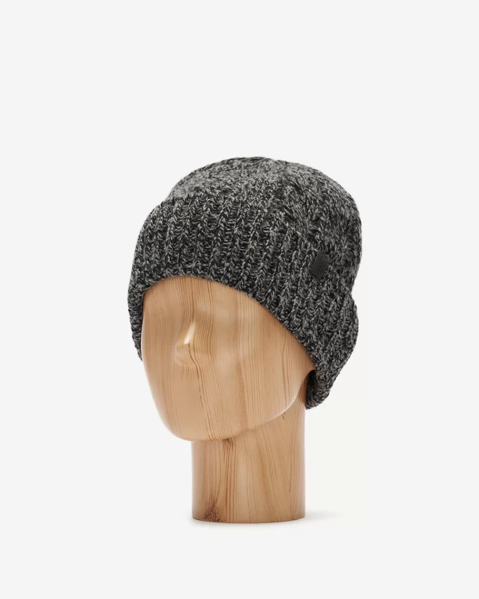 Roots Larkin Cable Wool Toque BLACK MIX Best