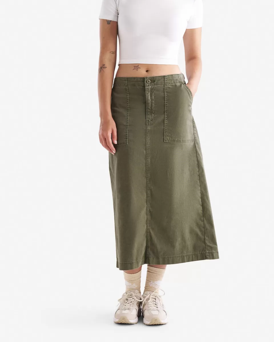 Roots Levi's Surplus Skirt OLIVE GREEN Hot