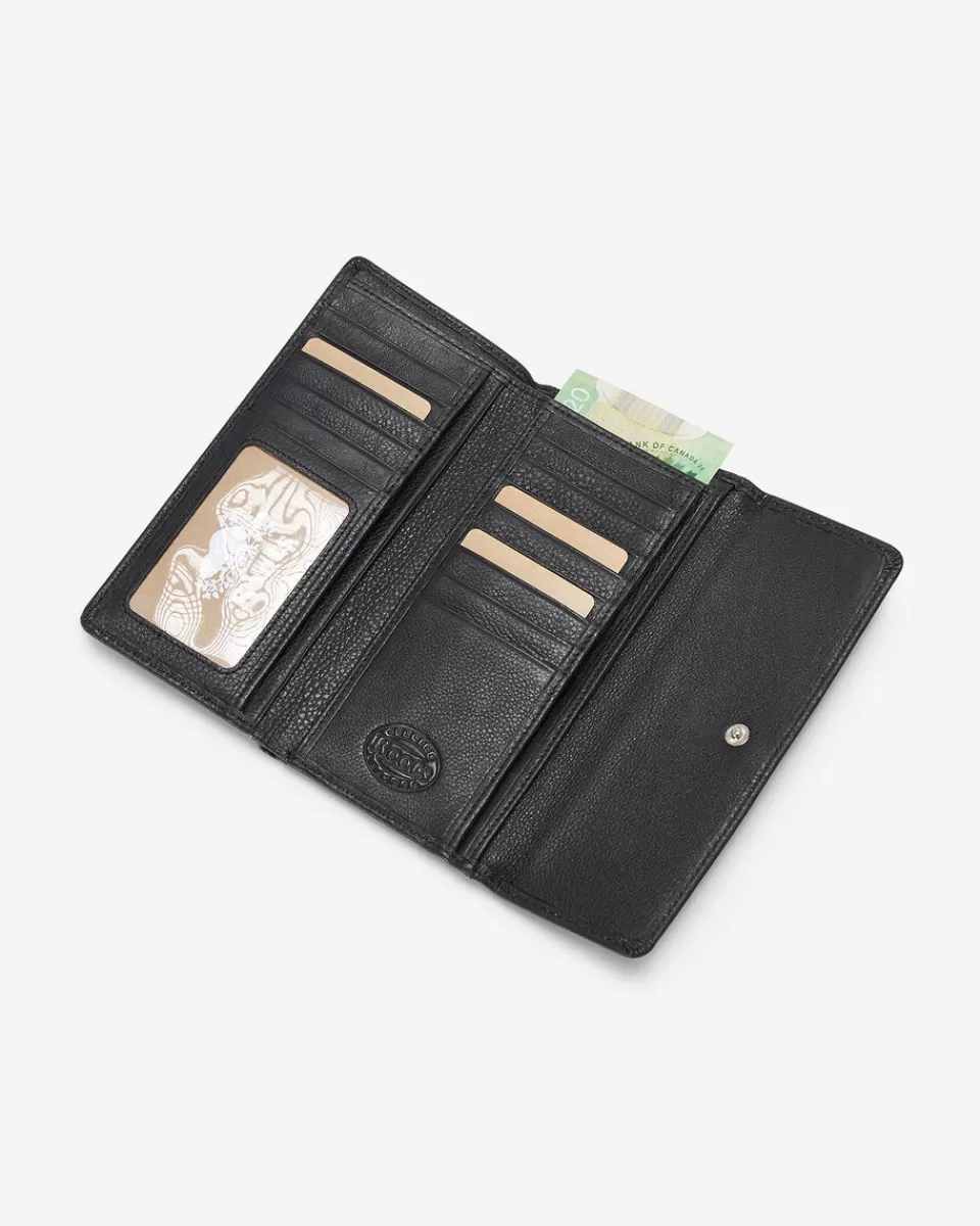 Roots Medium Trifold Clutch Prince BLACK Shop