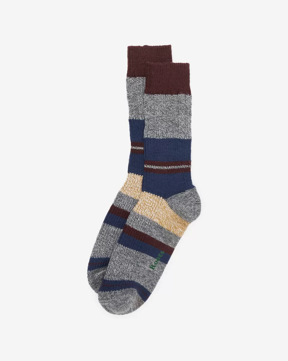 Roots Mens Elemental Dinner Stripe Sock GREY MIX Store