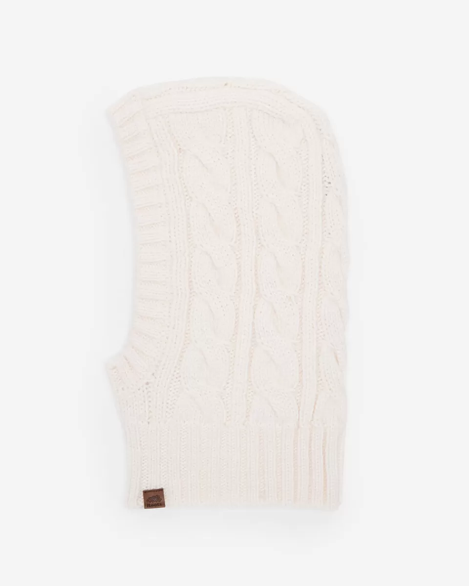 Roots Olivia Cable Balaclava COCONUT WHITE New