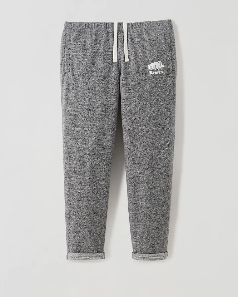 Roots Organic Easy Ankle Sweatpant SALT & PEPPER Outlet