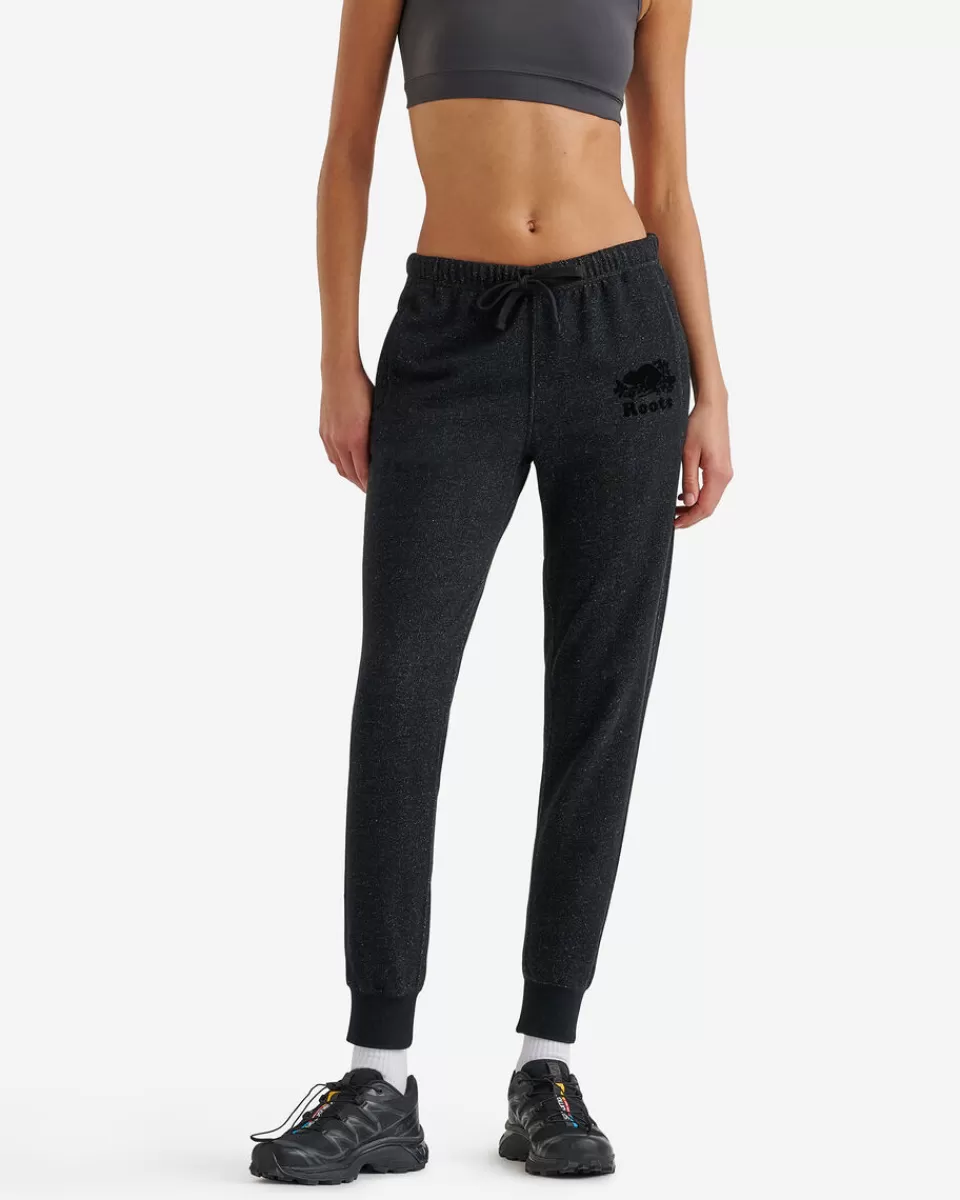 Roots Organic Original Slim Cuff Sweatpant BLACK PEPPER Online