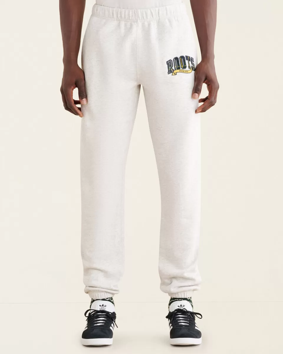 Roots Plaid Applique Sweatpant WHITE MIX Shop