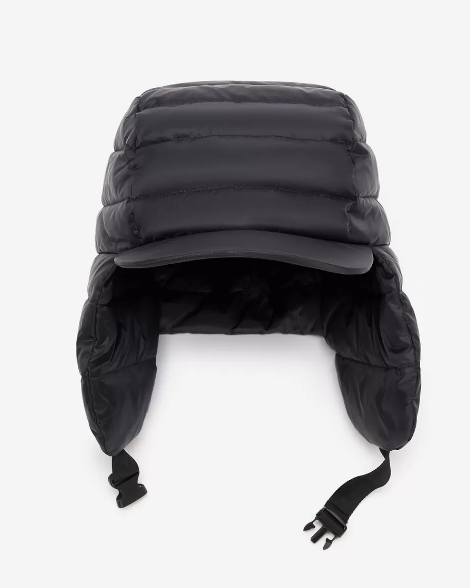 Roots Puffer Ear Flap Hat BLACK Flash Sale