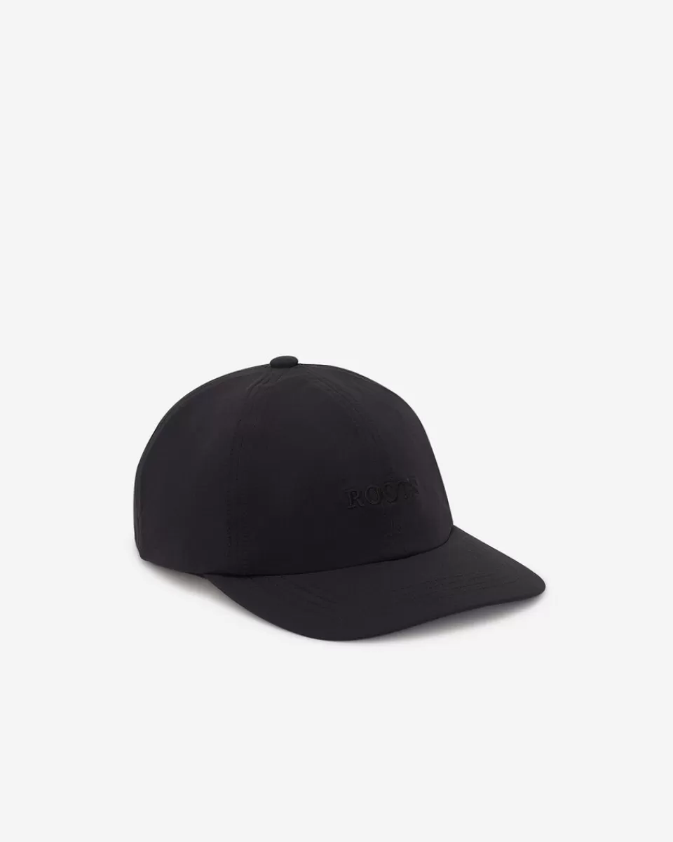 Roots Nylon Baseball Cap BLACK Discount