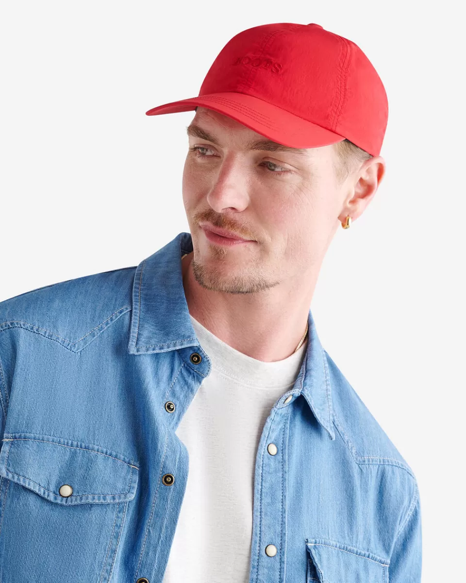 Roots Nylon Baseball Cap JAM RED Discount