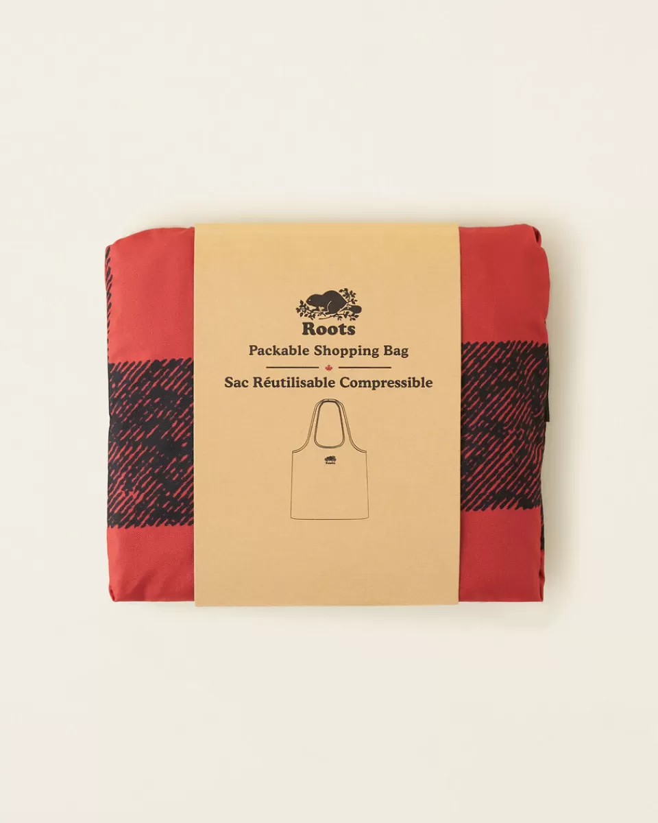 Roots Packable Shopping Bag CABIN RED Online