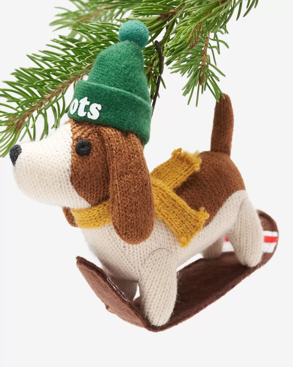 Roots Sledding Beagle Ornament MULTI Flash Sale