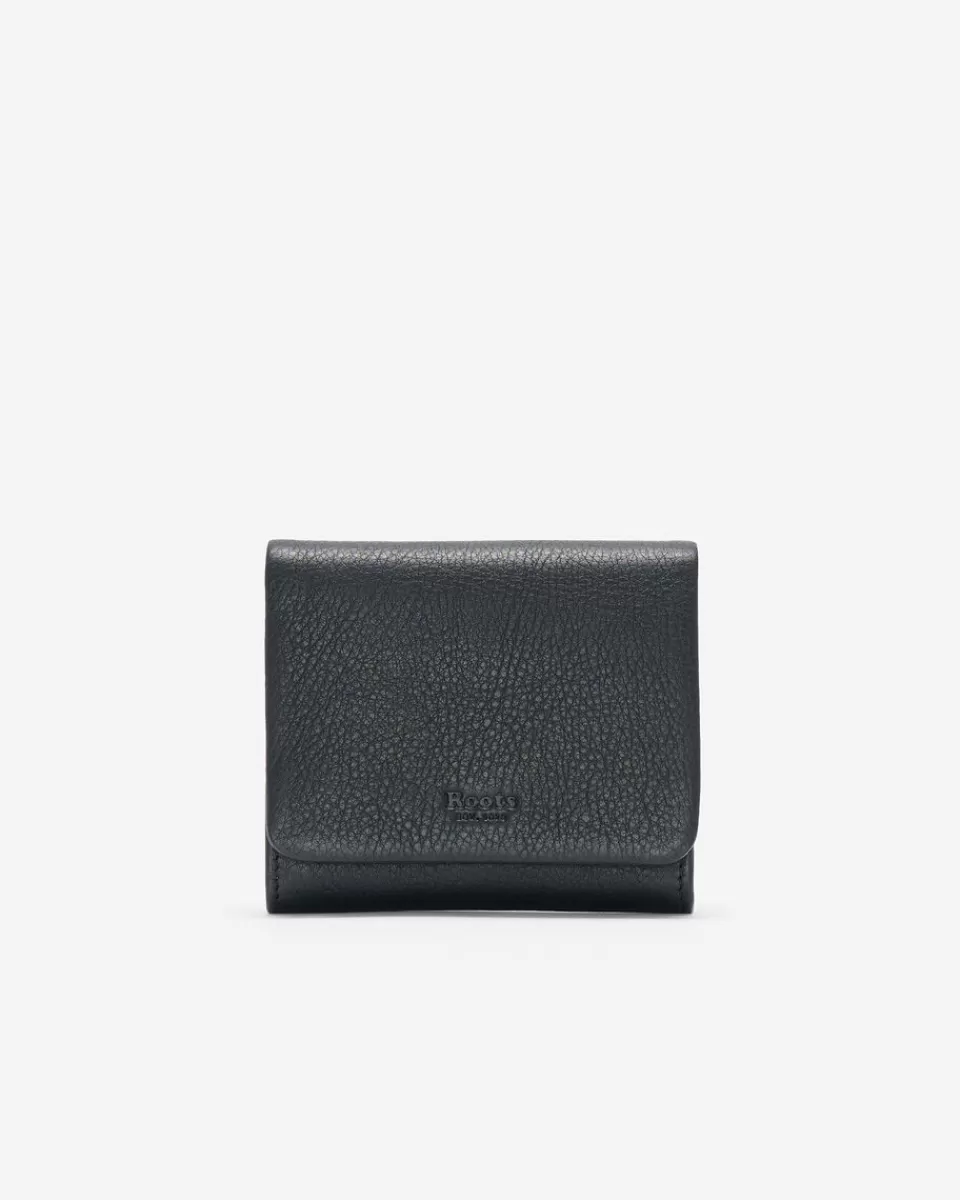 Roots Small Card Wallet Cloud BLACK Discount