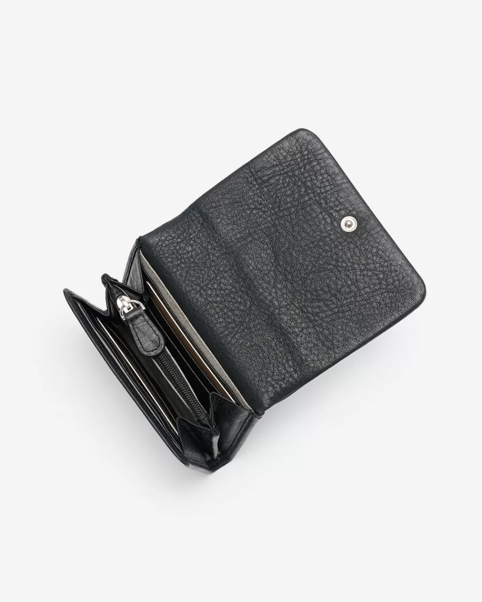 Roots Small Card Wallet Cloud BLACK Discount