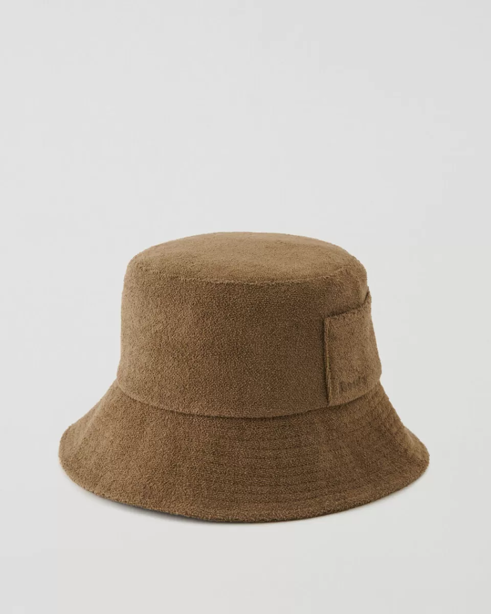 Roots Terry Towel Bucket Hat CAPERS Outlet