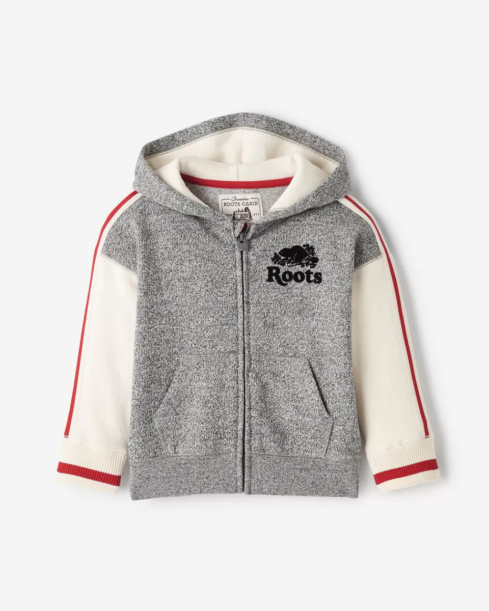 Roots Toddler Cabin Full Zip Hoodie GREY OAT PEPPER Sale