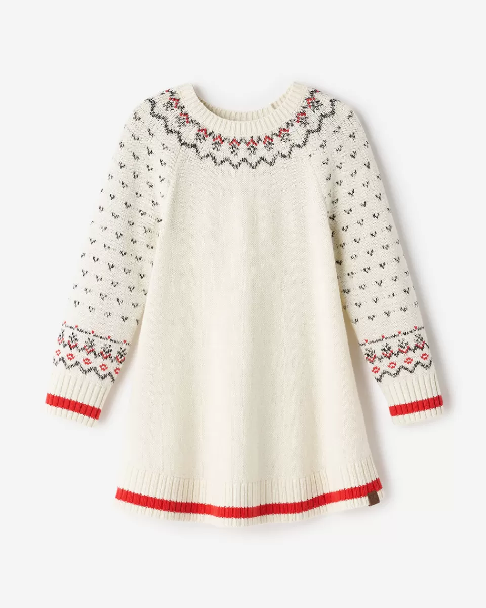 Roots Toddler Girls Cabin Fair Isle Dress Clearance