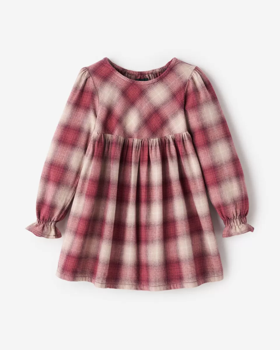 Roots Toddler Girls Plaid Babydoll Dress Sale