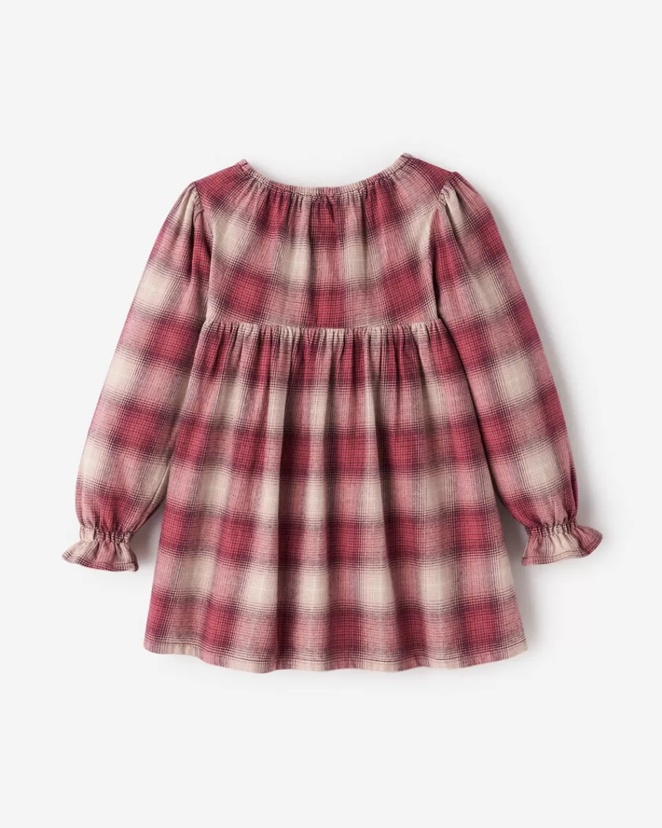 Roots Toddler Girls Plaid Babydoll Dress Sale