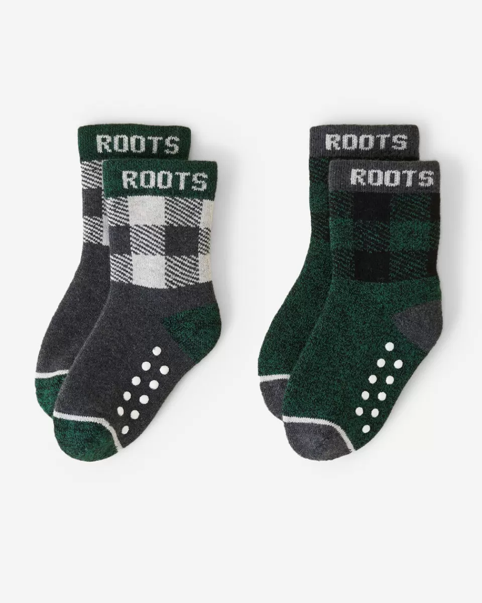 Roots Toddler Park Plaid Sock 2 Pack Discount