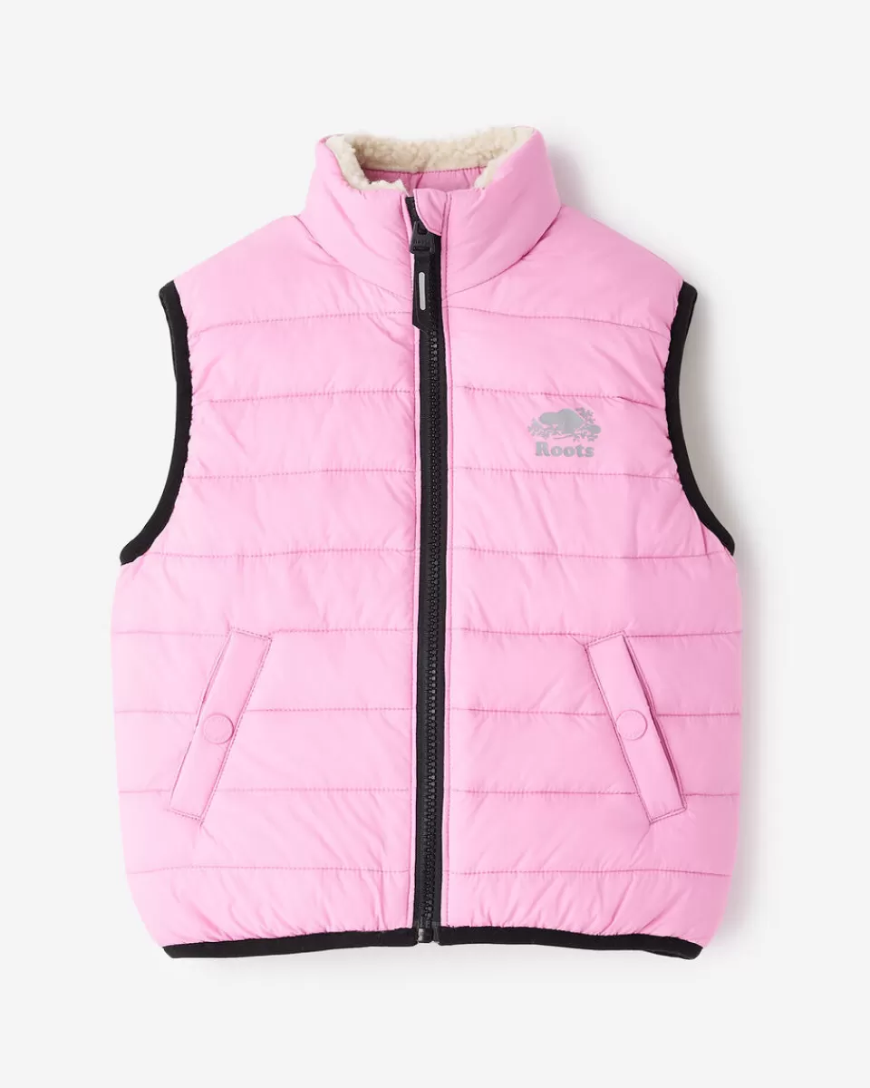 Roots Toddler Reversible Puffer Vest Clearance