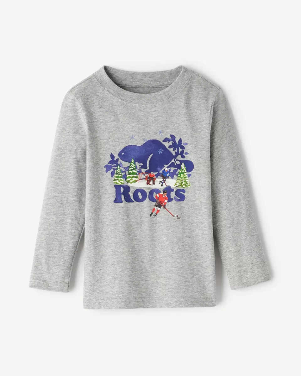 Roots Toddler Winter Cooper T-Shirt Cheap